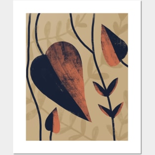 Abstract Botanical design Posters and Art